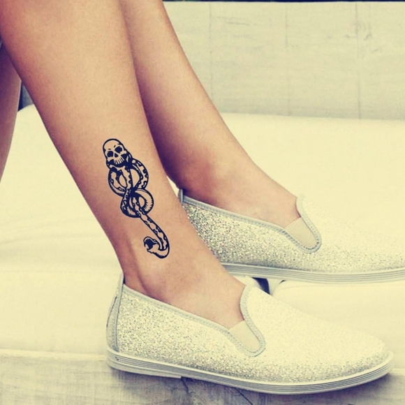 🐍 Harry Potter Death Eaters - Dark Mark Temporary Tattoo - Large Size - Picture 5 of 6